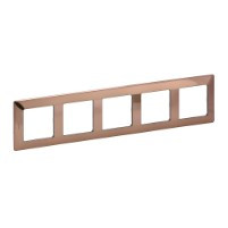 Рамка 5 постів, мідь, Valena 754165 Legrand