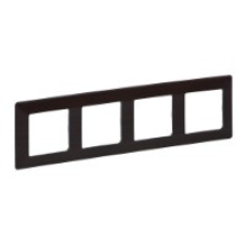 Рамка 4 посту, темне дерево, Valena 754174 Legrand