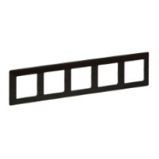 Рамка 5 постів, темне дерево, Valena 754175 Legrand