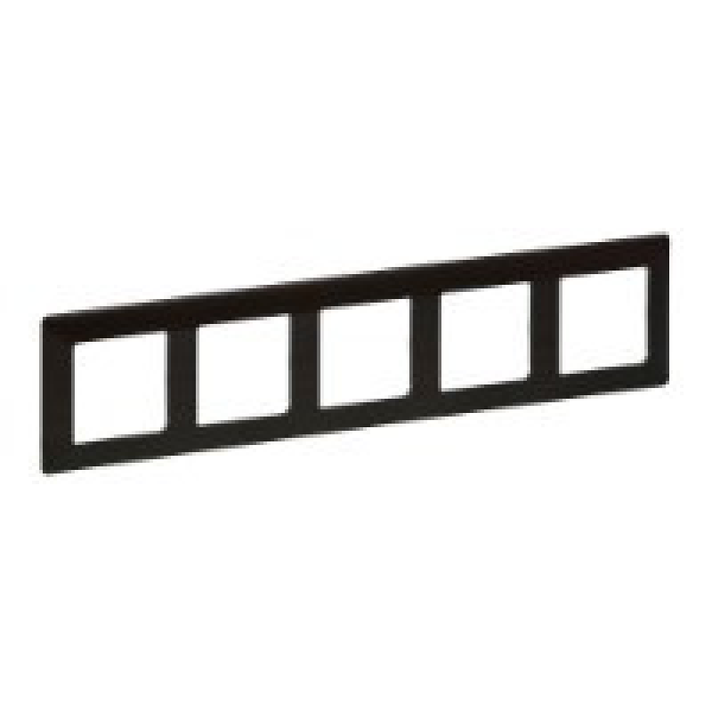 Рамка 5 постів, темне дерево, Valena 754175 Legrand