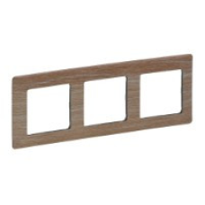 Рамка 3 посту, світле дерево, Valena 754183 Legrand