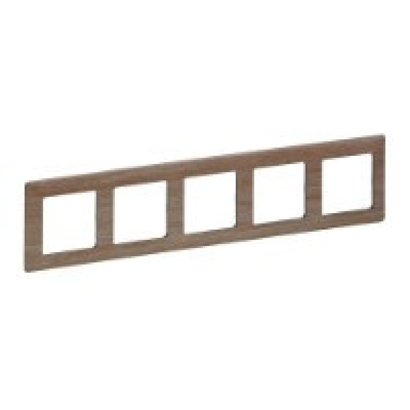 Рамка 5 постів, світле дерево, Valena 754185 Legrand