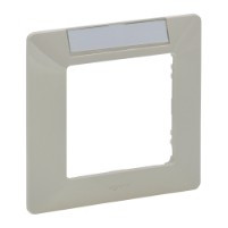 Рамка 1 пост, з полем для напису слонова кістка, Valena 754051 Legrand