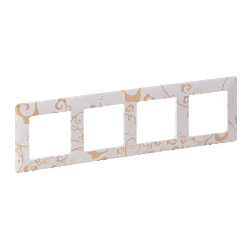 Рамка 4 посту, ампір білий, Valena 754104 Legrand