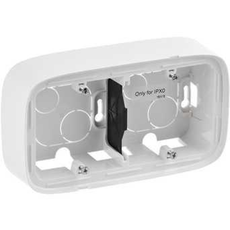 Коробка для накладного монтажу 2 посту, білий, Valena 755552 Legrand