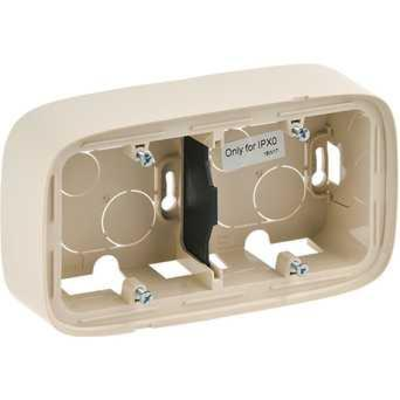 Коробка для накладного монтажу 2 посту, слонова кістка, Valena 755562 Legrand