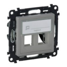 Valena LIFE Адаптер для Keystone подвійний, алюміній, Valena 755392 Legrand