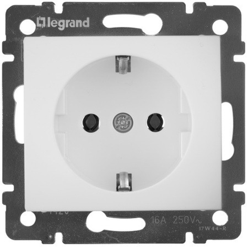 Розетка із заземленням, білий, 774420 Legrand Valena Розетка із заземленням, білий, 774420 Legrand Valena