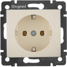Розетка із заземленням, слонова кістка, 774320 Valena Legrand