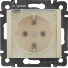 Розетка вологозахищена IP44 із заземленням, слонова кістка, 774120 Valena Legrand