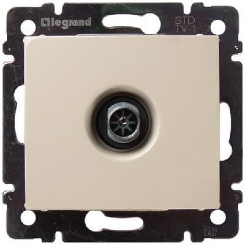 Розетка телевізійна проста, слонова кістка, 774329 Valena Legrand