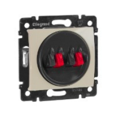 Аудіо розетка подвійна, слонова кістка, 774324 Valena Legrand