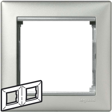 Рамка 2 посту, алюміній, 770152 Valena Legrand