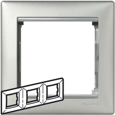 Рамка 3 посту, алюміній, 770153 Valena Legrand