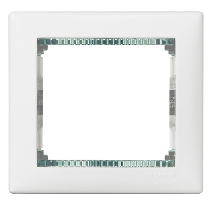Рамка 1 пост, білий/кристал, 774461 Legrand Valena