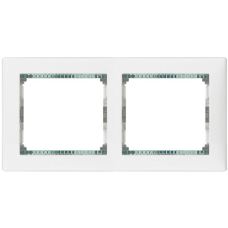 Рамка 2 посту, білий/кристал, 774462 Legrand Valena
