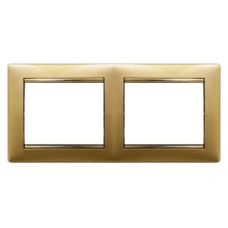 Рамка 2 посту, матове золото, 770302 Legrand Valena