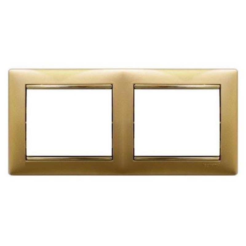 Рамка 2 посту, матове золото, 770302 Legrand Valena