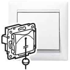 Механізм перемикача без фіксації перекидної зі шнурком, білий, 774419 Legrand Valena