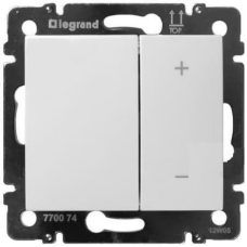 Діммер 600 Вт кнопковий, білий, 770074 Legrand Valena
