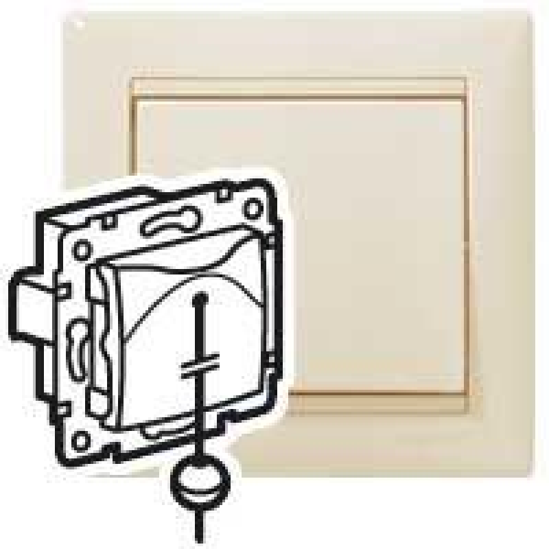 Механізм кнопки перекидної зі шнурком, слонова кістка, 774319 Legrand Valena Механізм кнопки перекидної зі шнурком, слонова кістка, 774319 Legrand Valena