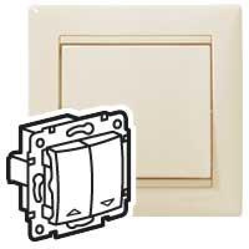 Механізм управління жалюзі з електричним блокуванням, слонова кістка, 774314 Valena Legrand