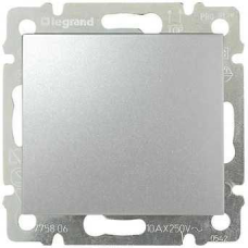 Вимикач з підсвічуванням, алюміній, Legrand 770110 Valena