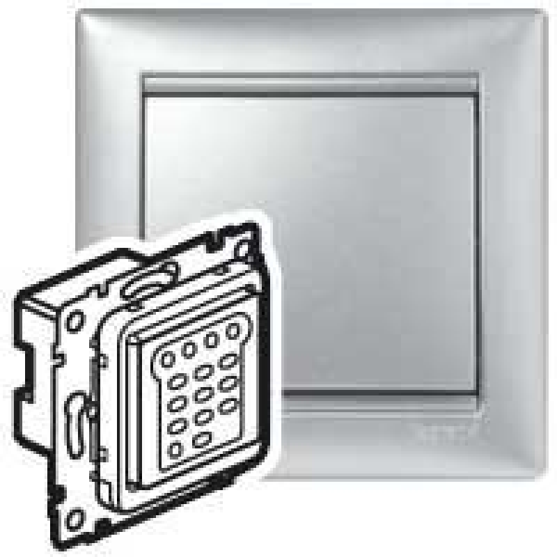 Механізм кнопкового світлорегулятора 40-600 Вт, алюміній, Legrand 770274 Valena