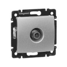 Механізм розетки TV прохідний, 2400 МГц 15 дБ, алюміній, Legrand 770131 Valena
