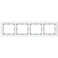 Рамка 4 посту, білий/кристал, 774464 Legrand Valena