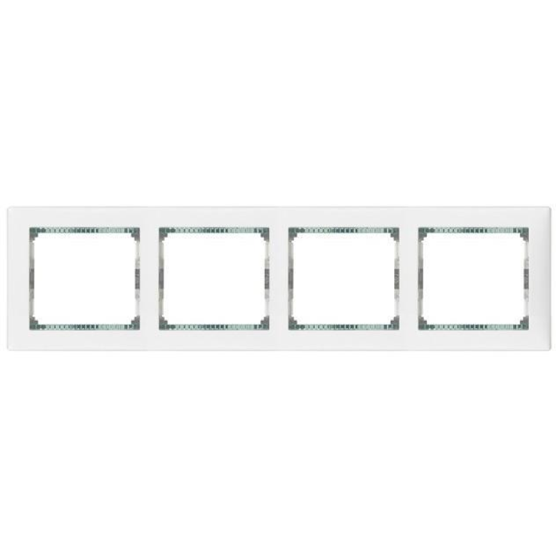 Рамка 4 посту, білий/кристал, 774464 Legrand Valena Рамка 4 посту, білий/кристал, 774464 Legrand Valena