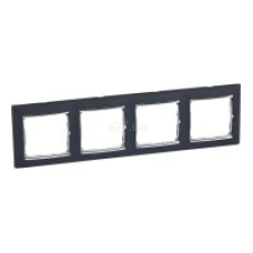 Рамка 4 посту, ноктюрн/срібний штрих, 770394 Legrand Valena