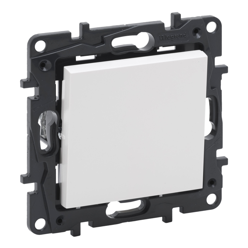 Кнопка одноклавішна, білий, Niloe Step Legrand