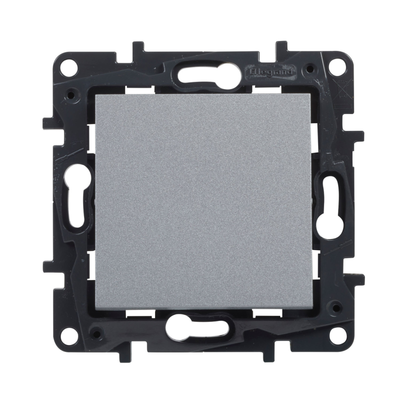 Вимикач прохідний одноклавішний, алюміній, Niloe Step Legrand