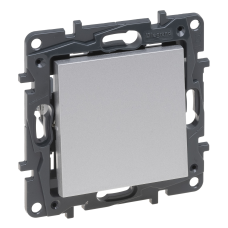 Вимикач перехресний одноклавішний, алюміній, Niloe Step Legrand