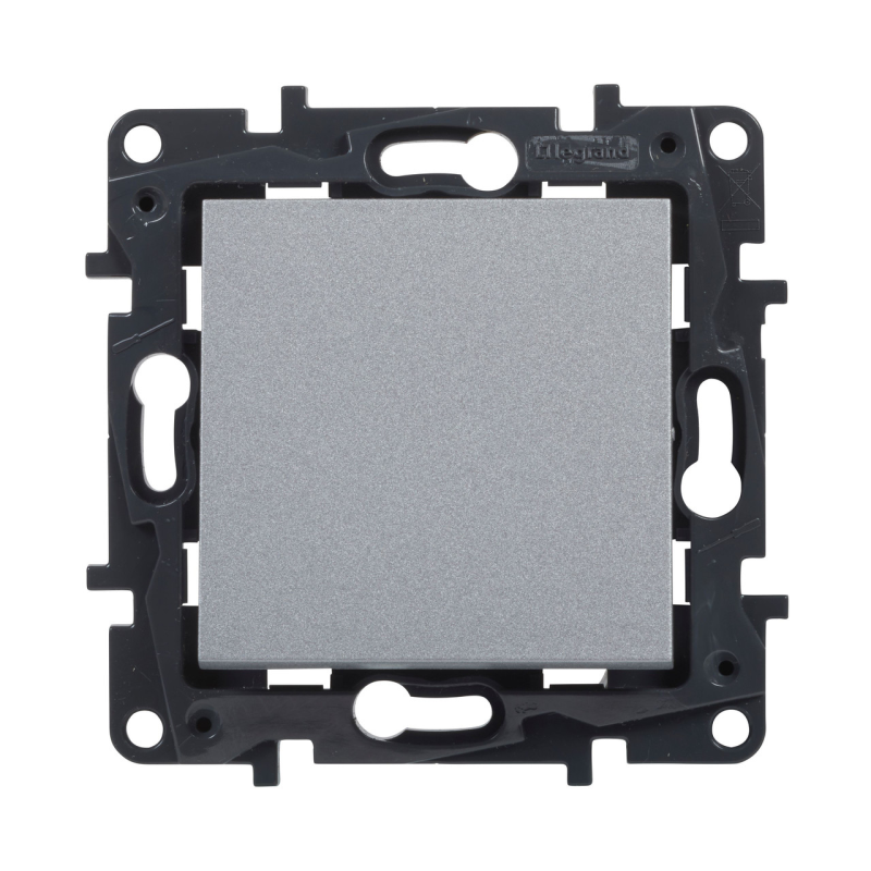 Кнопка одноклавішна, алюміній, Niloe Step Legrand