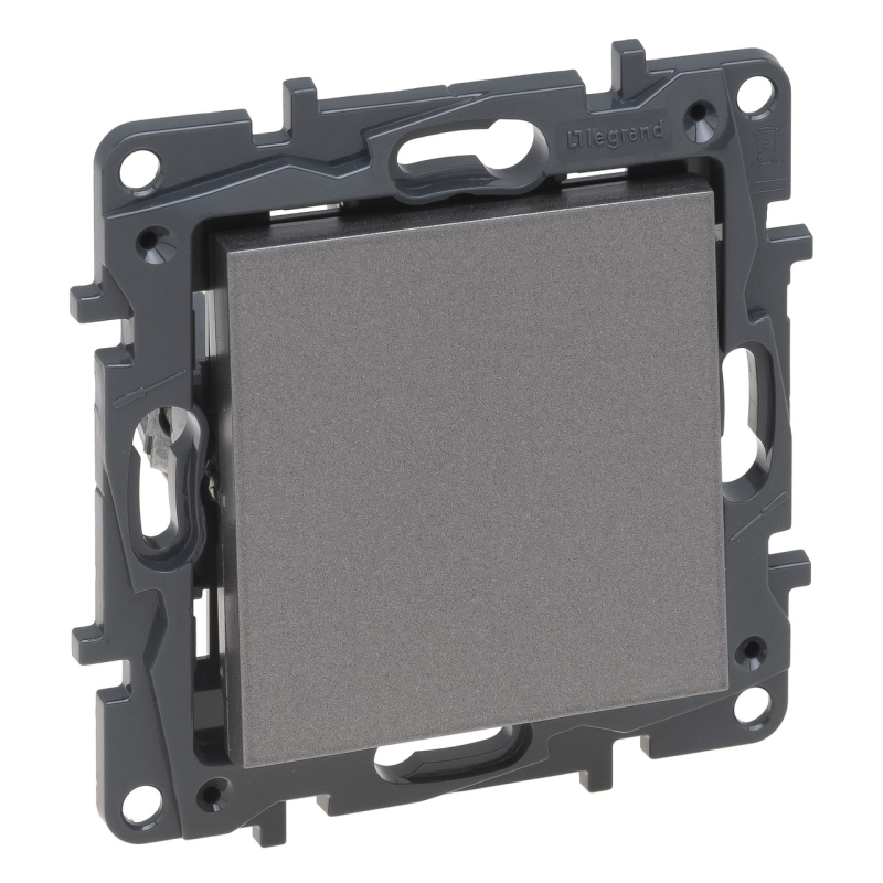 Кнопка одноклавішна, сталь, Niloe Step Legrand