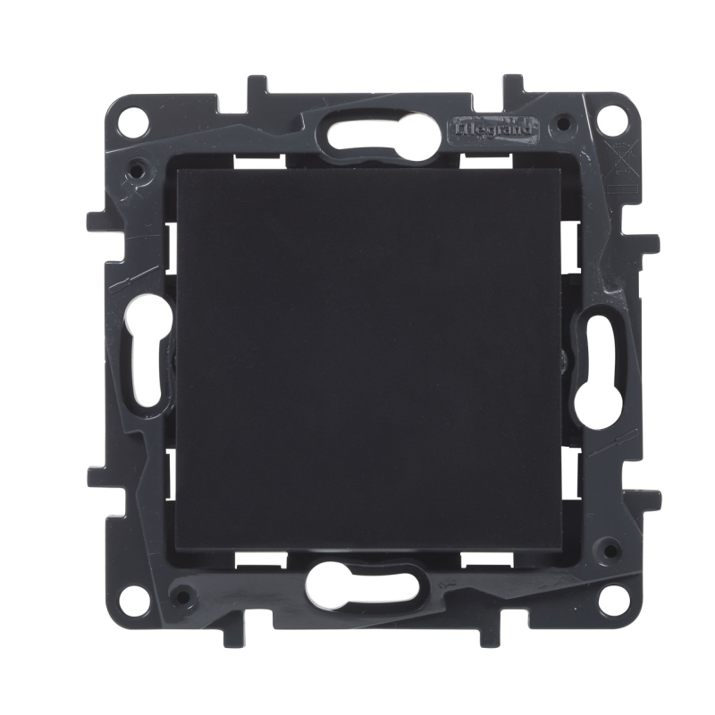 Вимикач прохідний одноклавішний, чорний, Niloe Step Legrand