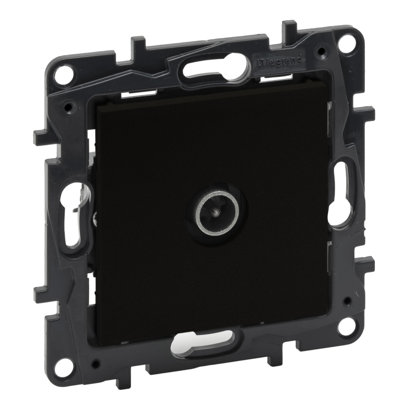 Розетка телевізійна “зірка“, чорний, Niloe Step Legrand