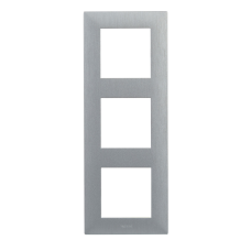 Рамка 3 пости, фактурний алюміній, Niloe Step Legrand