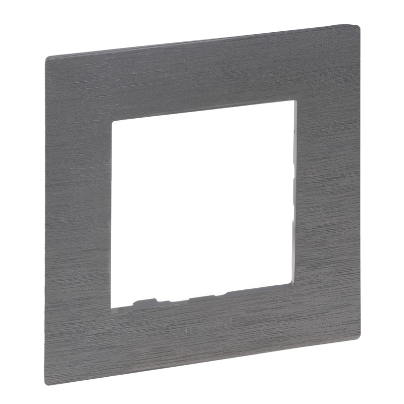 Рамка 1 пост, фактурна сталь, Niloe Step Legrand