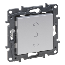 Вимикач жалюзі кнопковий, алюміній, Niloe Step Legrand