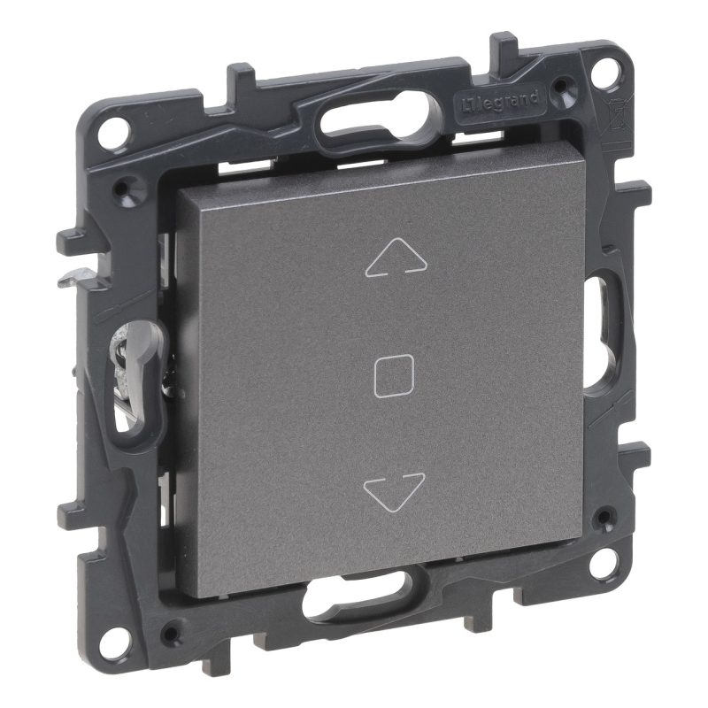 Вимикач жалюзі 3-позиційний, сталь, Niloe Step Legrand