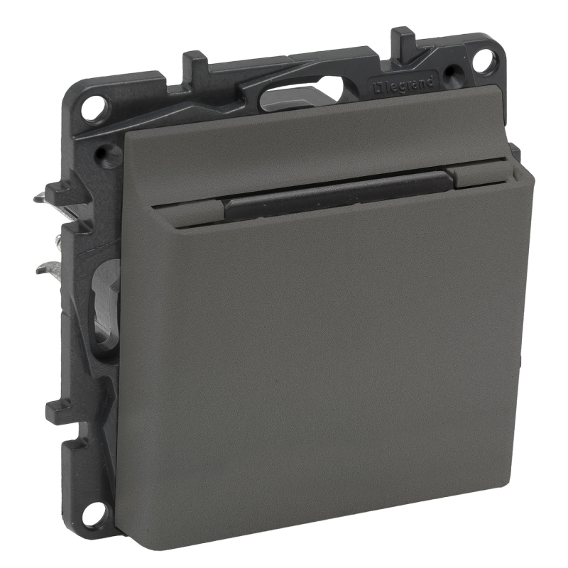 Вимикач картковий, сталь, Niloe Step Legrand