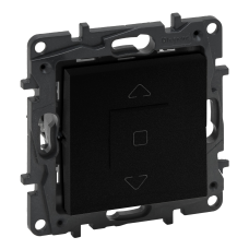 Вимикач жалюзі 3-позиційний, чорний, Niloe Step Legrand