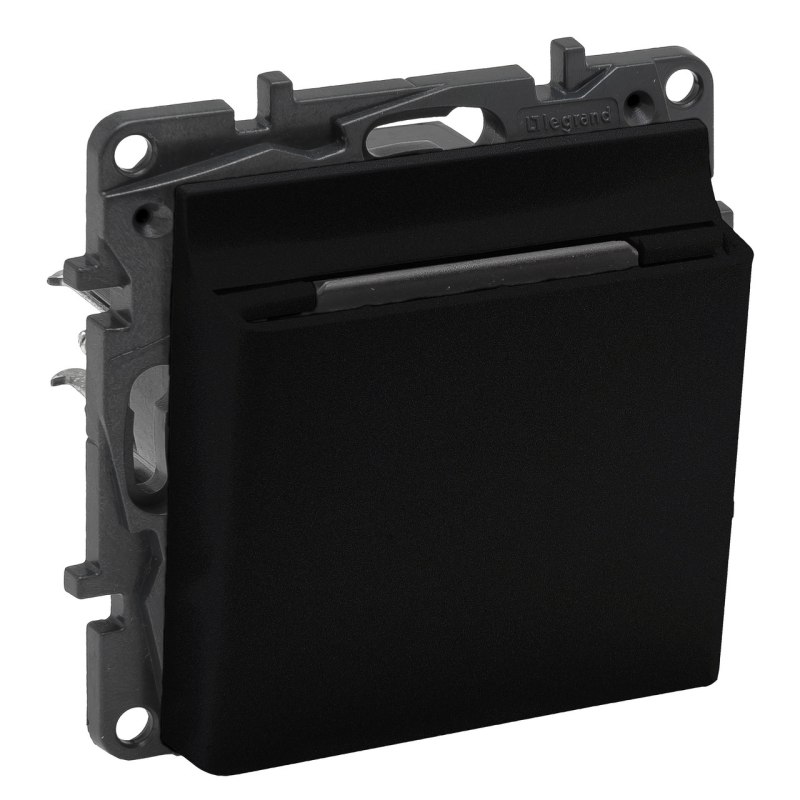 Вимикач картковий, чорний, Niloe Step Legrand