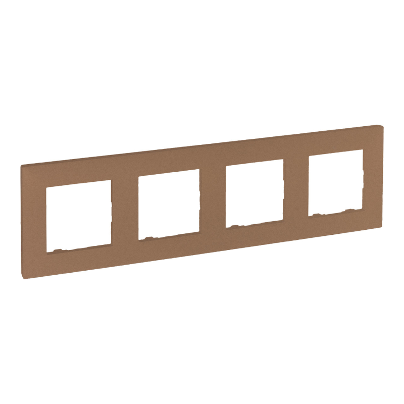 Рамка 4 пости, мідь, Niloe Step Legrand