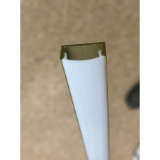 Профіль для світлодіодної стрічки накладний ЛП7 з розсіювачем бронзовий