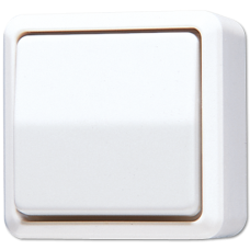 Вимикач одноклавішний 10 AX / 250 B ~ 606A 606AWW