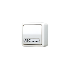 Вимикач одноклавішний 10 AX / 250 B ~ 606ANA 606ANAWW